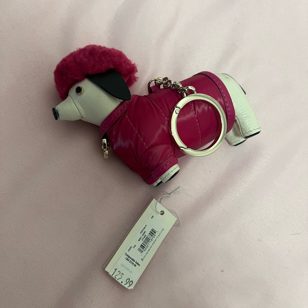 KATE SPADE Pink Dog Keychain or Charm